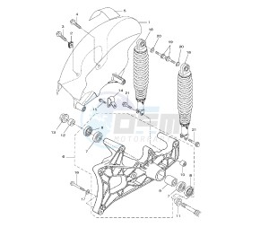 VP X-CITY 125 drawing REAR SHOCK ABSORBER