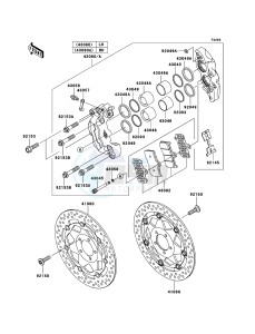 Z1000 ZR1000-A3H FR GB XX (EU ME A(FRICA) drawing Front Brake