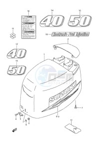 DF 40 drawing Engine Cover