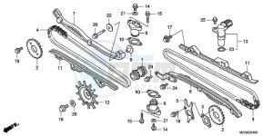 GL1800A ED drawing CAM CHAIN/TENSIONER