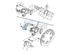 WR F 250 drawing REAR BRAKE CALIPER