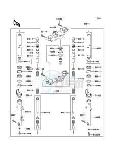 ER-5 ER500-C5P GB XX (EU ME A(FRICA) drawing Front Fork