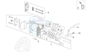 Sport City Street 125 4t 4v e3 drawing Front caliper