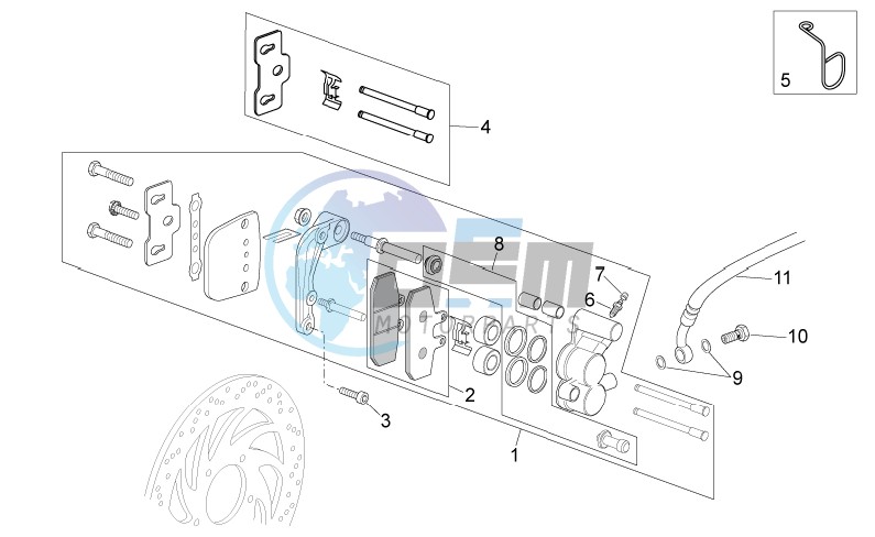 Front caliper