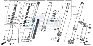 CRF250RC drawing FRONT FORK