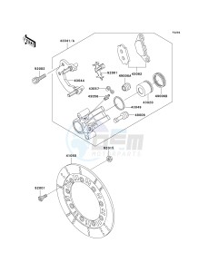 KL 250 D [KLR250] (D15-D19) [KLR250] drawing FRONT BRAKE