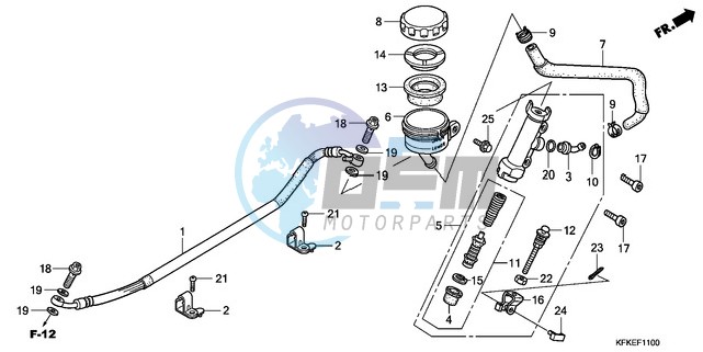 REAR BRAKE MASTER CYLINDER