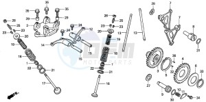 CG125 drawing CAMSHAFT/VALVE (2)