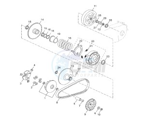 YP R X-MAX 125 drawing CLUTCH