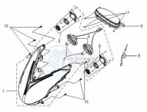 VS 125 EURO3 drawing HEADLAMP CPL  / DASHBOARD