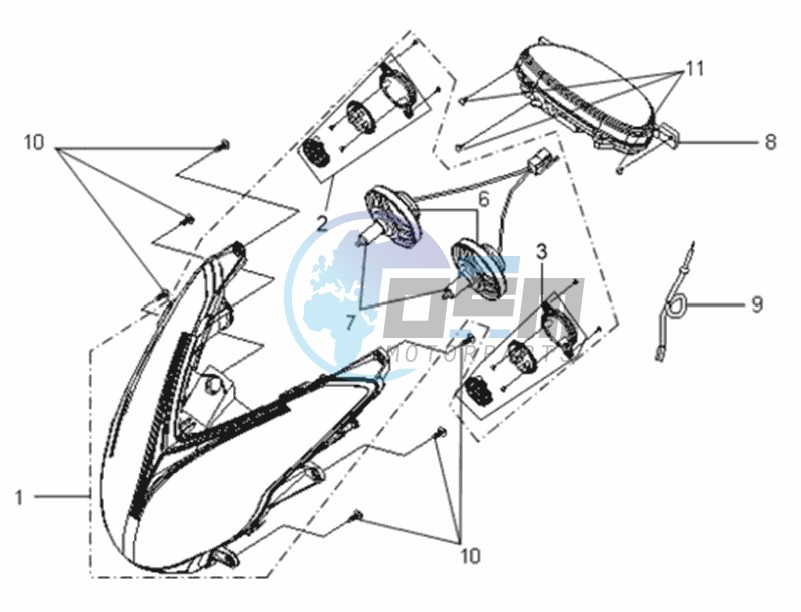 HEADLAMP CPL  / DASHBOARD