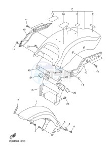 XVS1300CU XVS1300 CUSTOM XVS1300 CUSTOM (2SS8) drawing FENDER