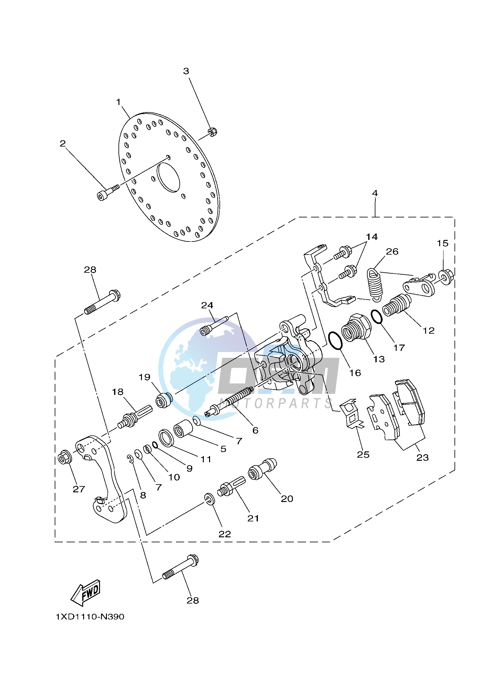 REAR BRAKE CALIPER 2