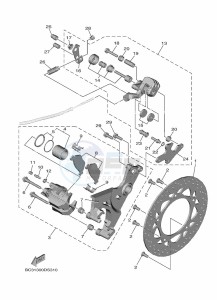 XP560D TMAX TECH MAX (BBWA) drawing REAR BRAKE CALIPER