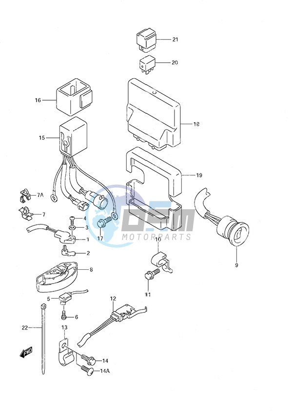 PTT Switch/Engine Control Unit