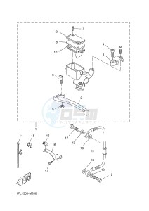 NS50N AEROX NAKED (1PL3 1PL3 1PL3) drawing REAR MASTER CYLINDER