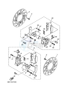 YFM700FWBD YFM70KPXK (B5K3) drawing FRONT BRAKE CALIPER