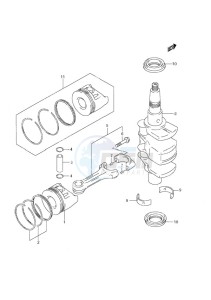 DF 9.9 drawing Crankshaft