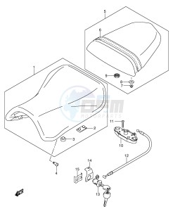 GSX-R750 (E2) drawing SEAT