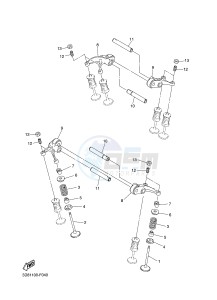 XVS1300A MIDNIGHT STAR (11C7) drawing VALVE