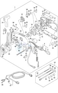 DF 9.9B drawing Remote Control w/Power Tilt