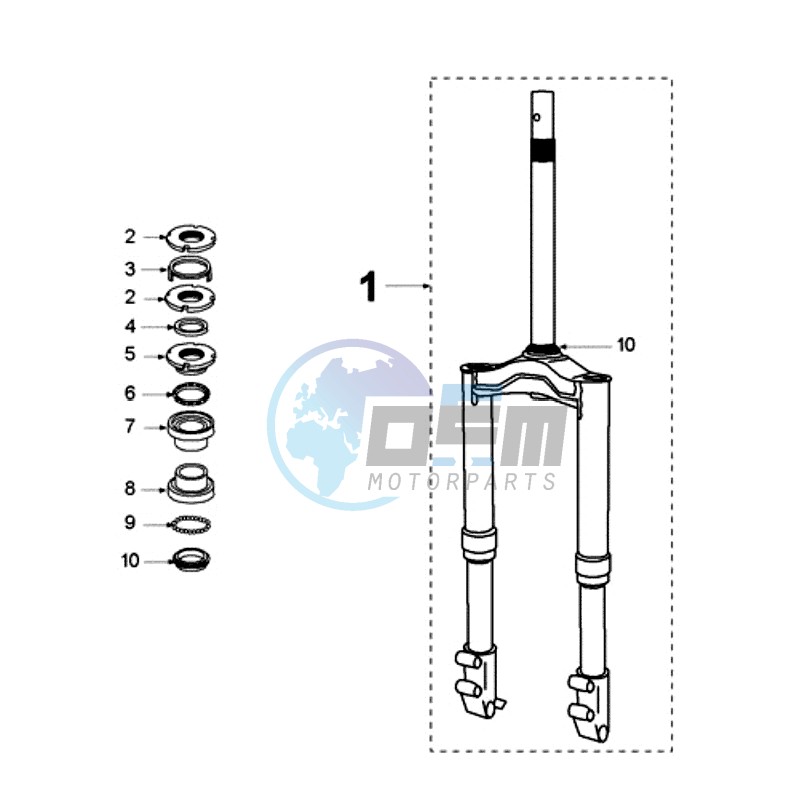 FRONT FORK / STEERINGHEAD