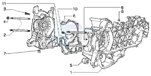 Super Hexagon 125 gtx 12 inch drawing Crankcase