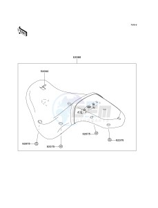 VN 900 C [VULCAN 900 CUSTOM] (7F-9FA) C9F drawing SEAT