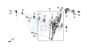 GTS 300i ABS drawing REAR FORK - REAR SUSPENSION