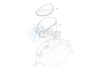 150 Sprint 4T 3V ie (NAFTA) drawing Helmet huosing - Undersaddle