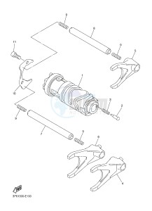 FJR1300A FJR1300A ABS (1CYJ) drawing SHIFT CAM & FORK