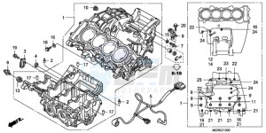 CBF600NA9 France - (F / ABS CMF) drawing CRANKCASE