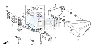 VT750CA drawing SIDE COVER