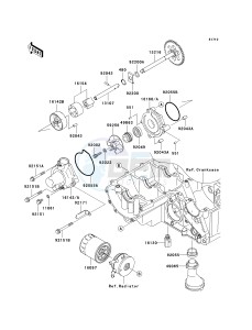 ZR 1000 B [Z1000 EUROPEAN] (B7F-B9F) 0B8F drawing OIL PUMP