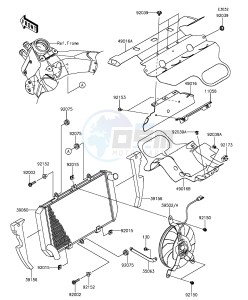 Z1000SX_ABS ZX1000MGF FR GB XX (EU ME A(FRICA) drawing Radiator