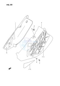 RM250 (E2) drawing FRAME COVER