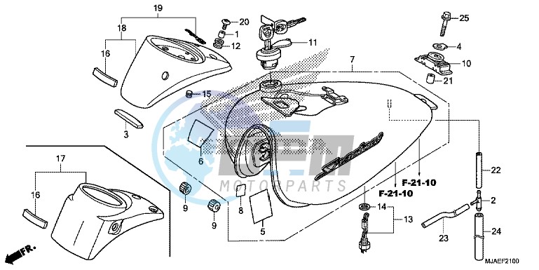 FUEL TANK (VT750CS/ C2B/ C2S/ C)