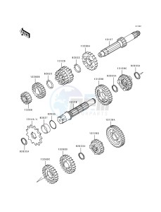 KX 100 B [KX100] (B5-B7) [KX100] drawing TRANSMISSION