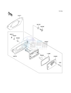 KVF 360 A [PARAIRIE 360 4X4] (A1-A3) PRAIRIE 360 4X4] drawing TAILLIGHT-- S- --- JKBVFHA1 3B524151-- -