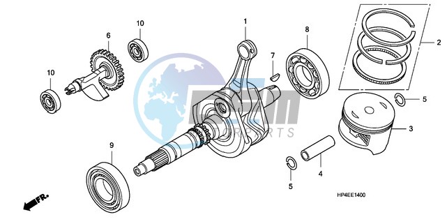 CRANK SHAFT/PISTON