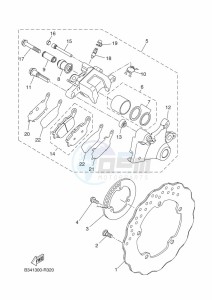 XSR700 MTM690-U (BJW1) drawing REAR BRAKE CALIPER