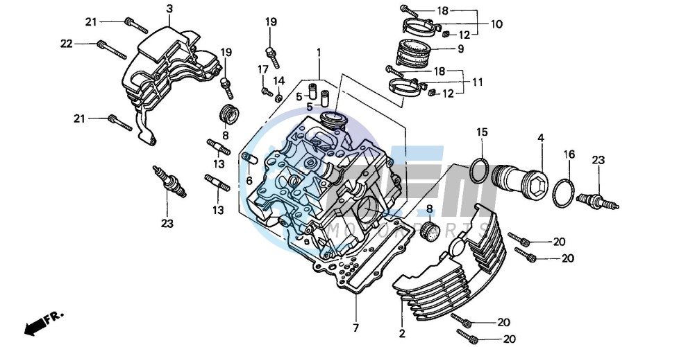 CYLINDER HEAD (FRONT)