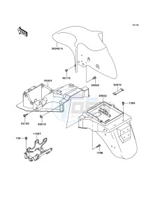 ZZR600 ZX600-E13H GB XX (EU ME A(FRICA) drawing Fenders