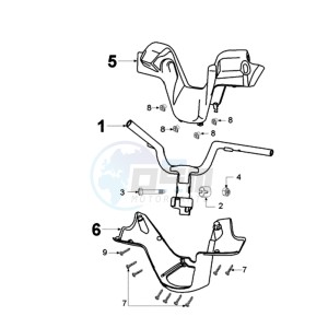 ELY 125DN EU drawing HANDLEBAR