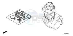 CBF125MD CBF125M UK - (E) drawing GASKET KIT A