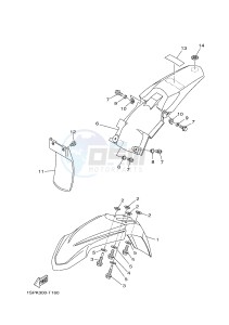 YZ85LW (1SPK) drawing FENDER