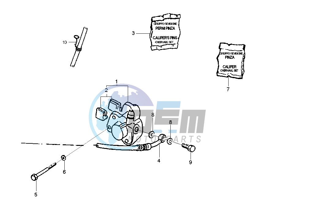 Front brake caliper