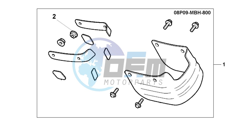 RR,MUDGUARD EXTENSIO