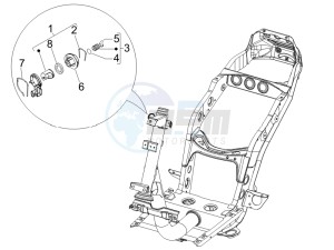 Fly 125 4t e3 drawing Locks