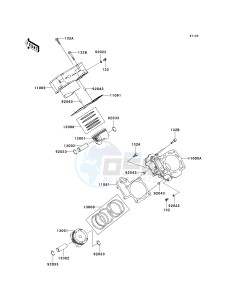 KVF 750 F [BRUTE FORCE 750 4X4I] (F8F) F8F drawing CYLINDER_PISTON-- S- -